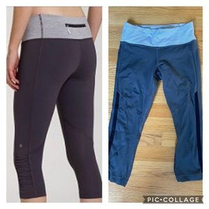 *RARE* Lululemon run tempo crop leggings